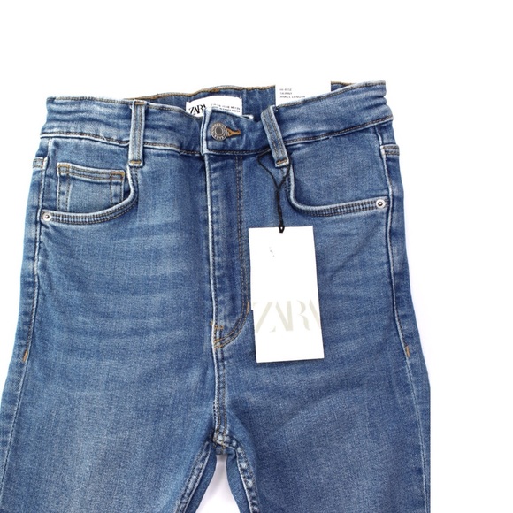 Zara NWT High Rise Vintage Skinny Ankle Length Sizes 00, 2 Available - Picture 3 of 12